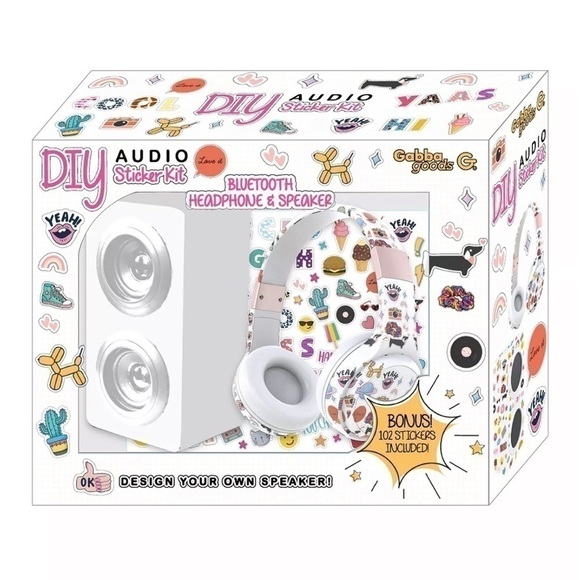 Gabba Goods DIY Patch Kit w/ Headphones, Bluetooth Speaker & Sticker Set… - Picture 4 of 7